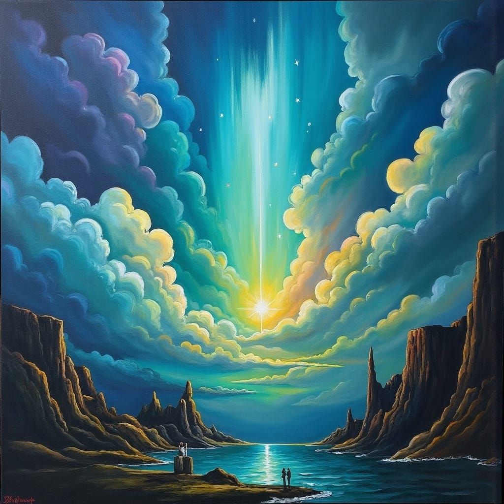 Ethereal Realm Beyond the Horizon: Fantasy Concept Art