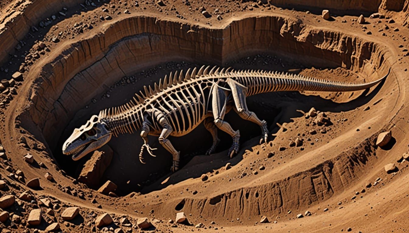 Jurassic Dinosaur Fossil Unearthed at Paleontological Site