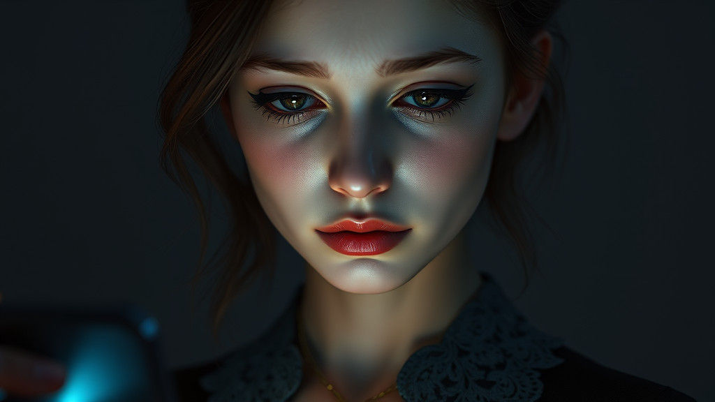 Melancholic Portrait: Social Media Loneliness in Concept Art...