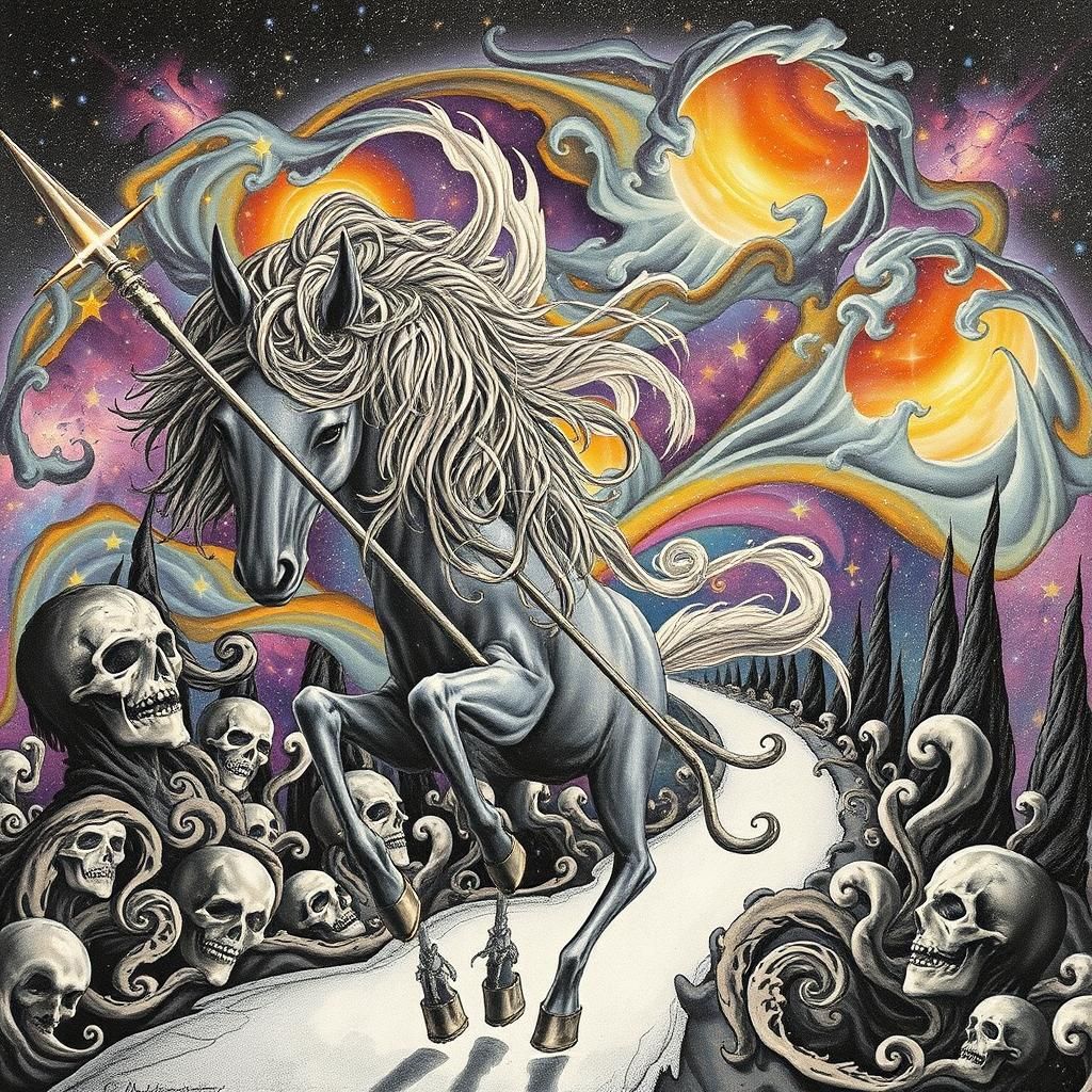 Ethereal Sagittarius Centaur in Surreal Dreamscape