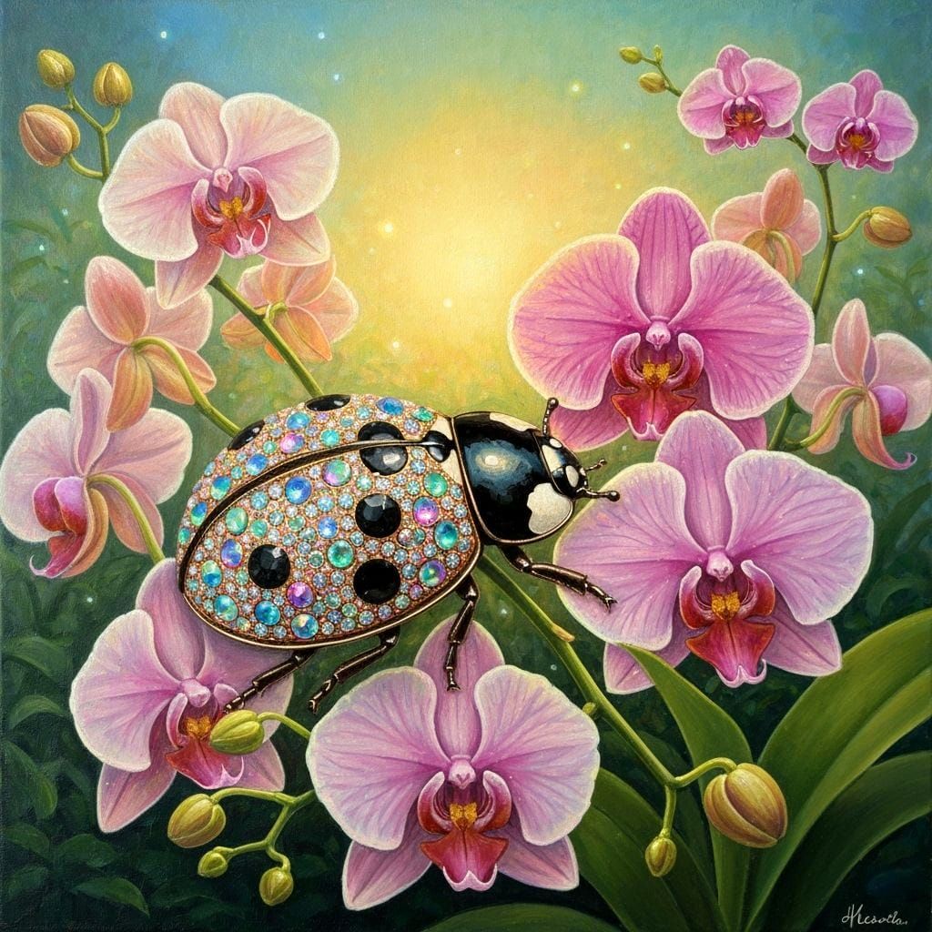 HAJIME SORAYAMA kintsugi LADYBUG, (jewel encrusted:1.5) :: (...