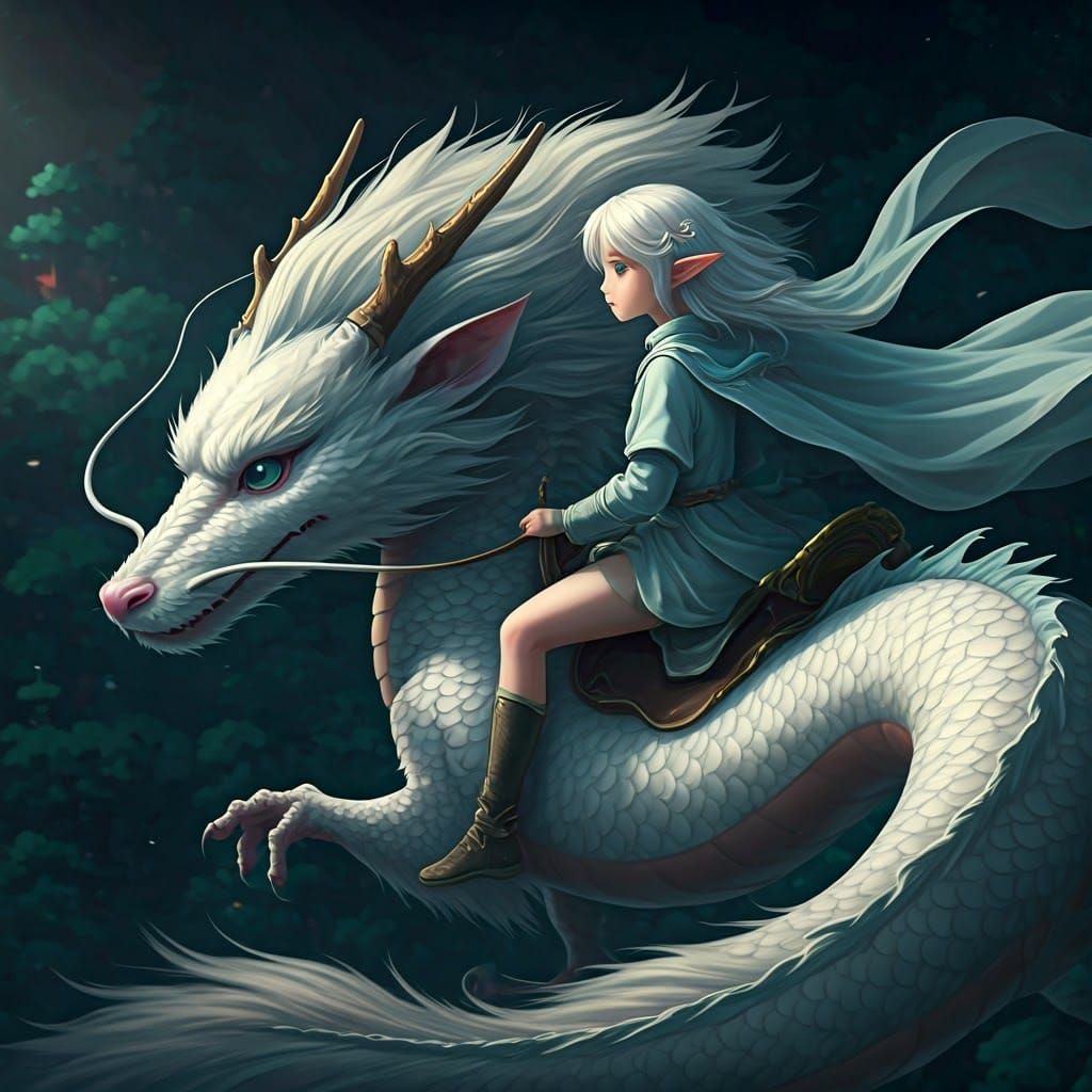 Elf Girl Rides Dragon: Anime Key Visual