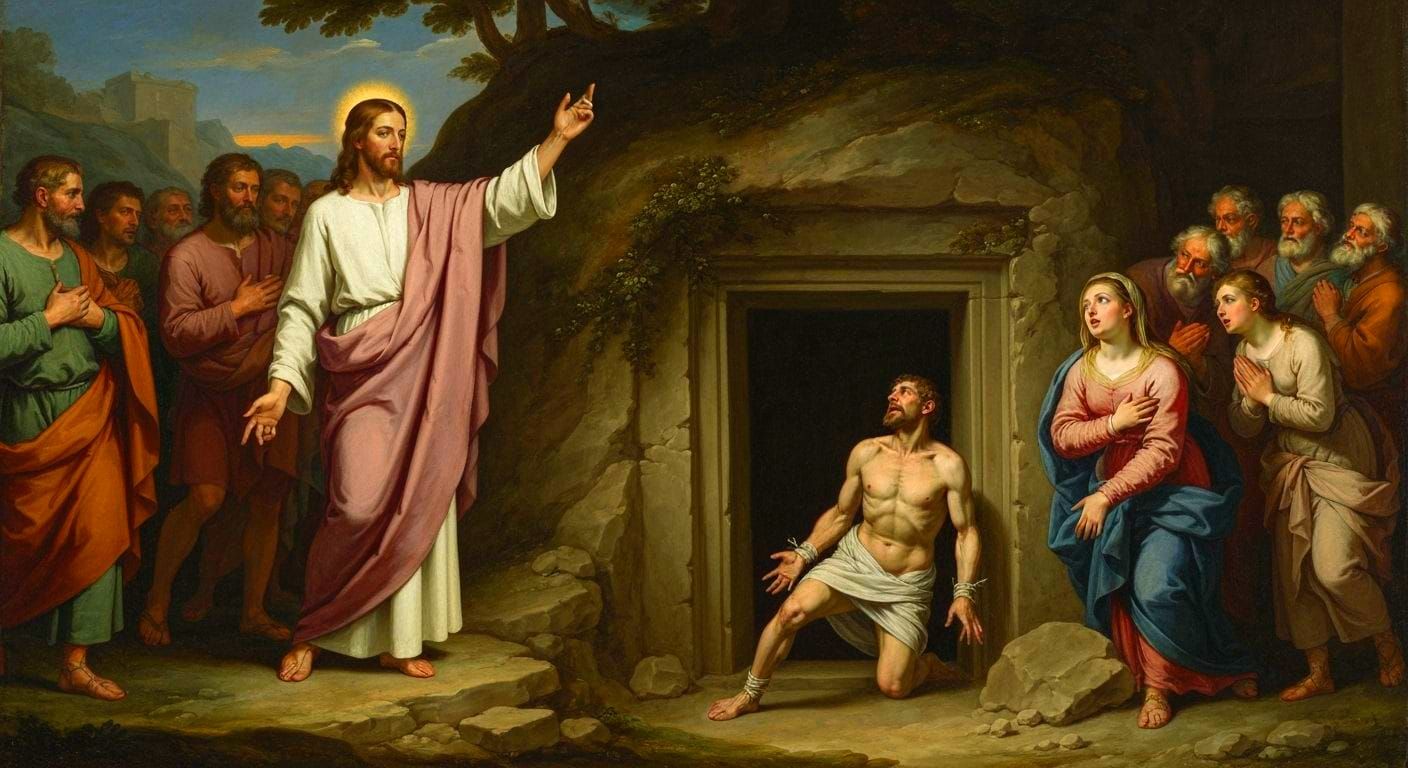 Lazarus Resurrected in Dramatic Renaissance Style