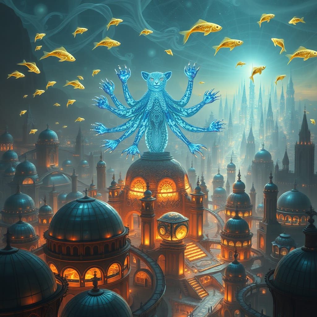 Celestial Metropolis of Blue Leopard Gods