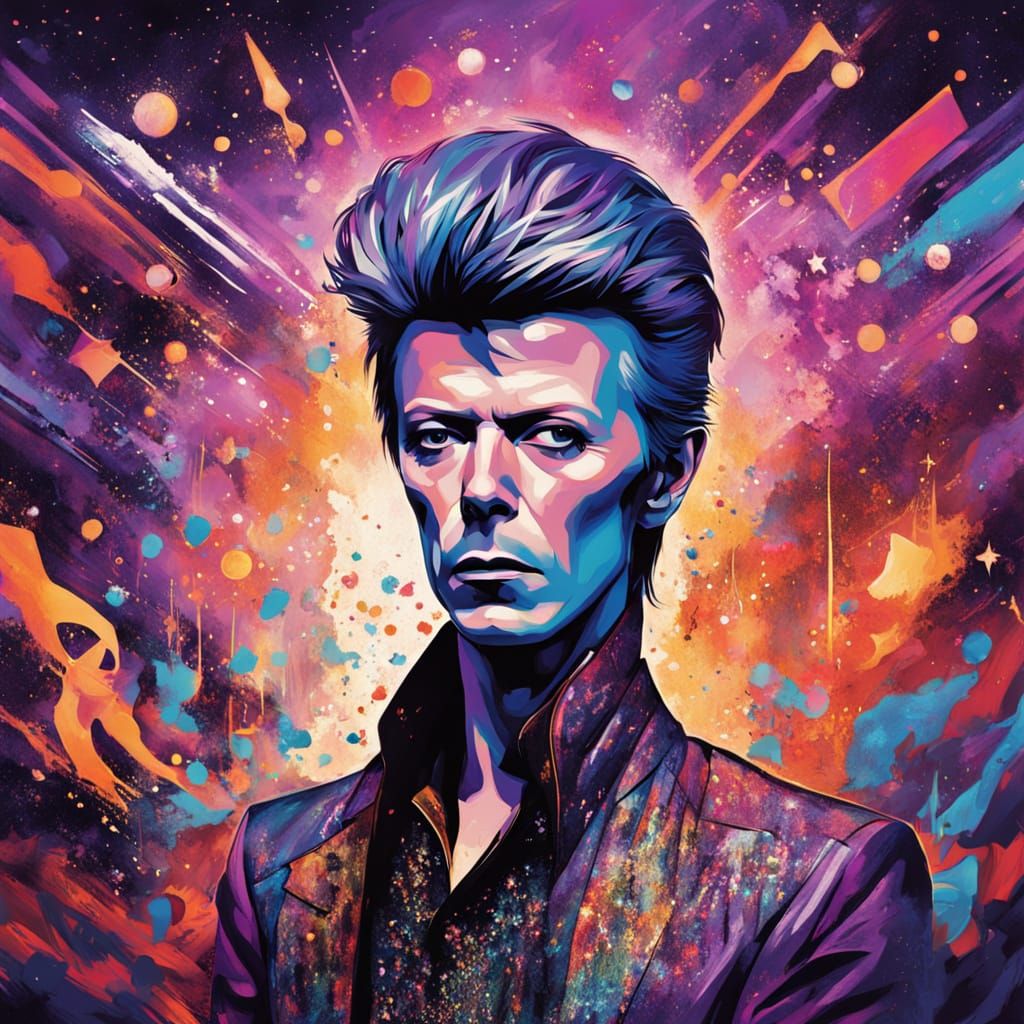 Art Deco-Inspired Celestial Encounter