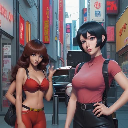 Anime Style: Dora, Spy, and Stitch Fusion