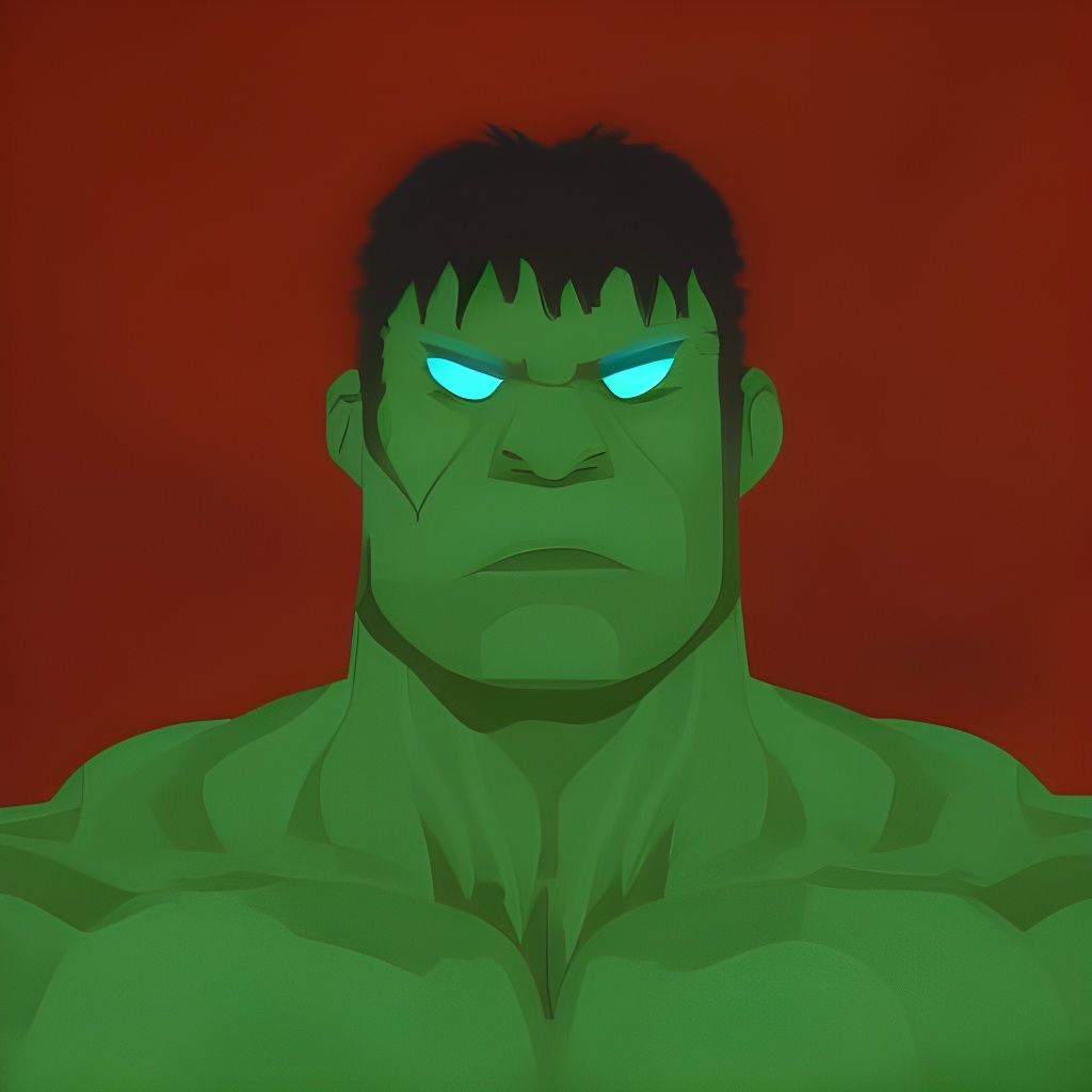 Hulk Fantasy Concept Art in Detailed Matte Painting