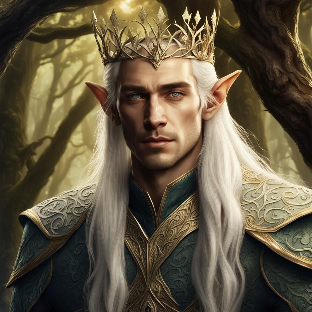 Elven King Portrait in a Fantasy World
