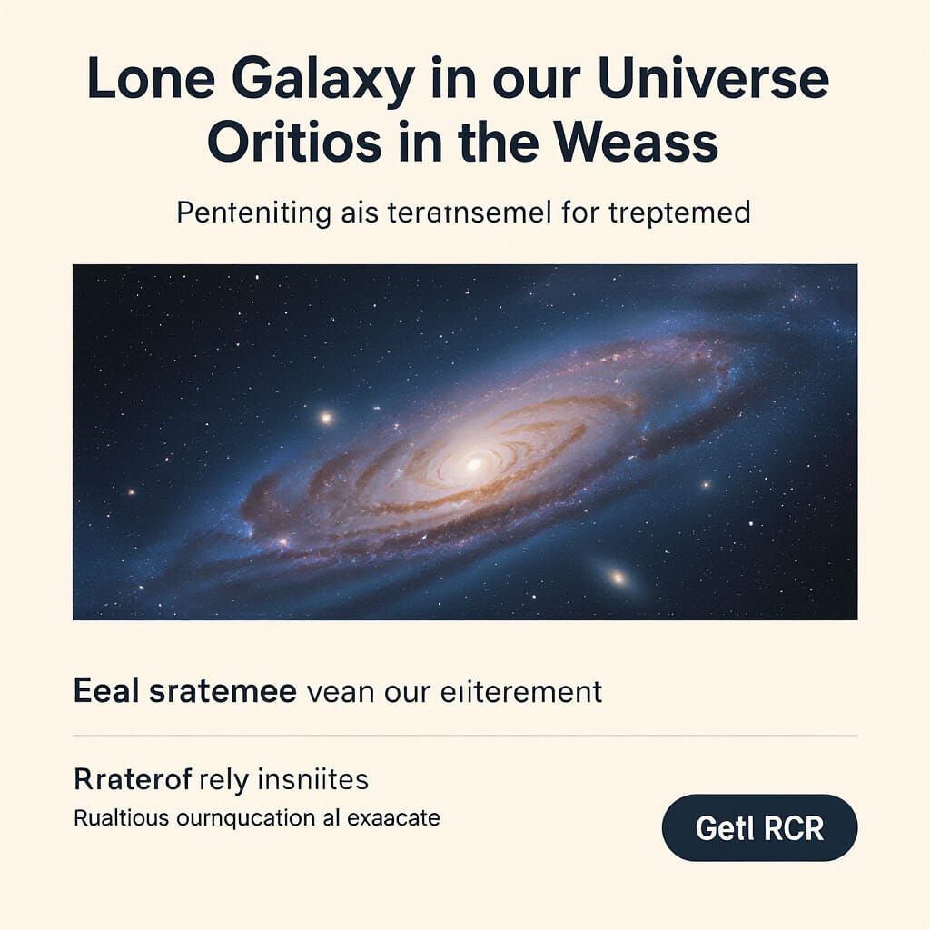 Lone Galaxy in the Vast Universe