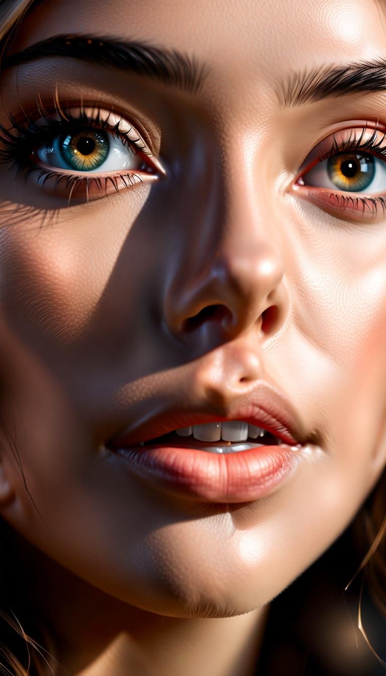 Diabolical Anime Diva Portrait in 8K