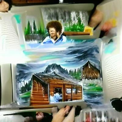 Cabin in the Woods: Bob Ross Style Painting