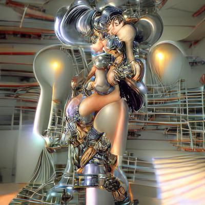 Goddess in Industrial Complex: Digital Rendering