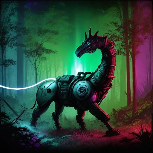 Post-Apocalyptic Mutant in Retro-Futuristic Film Noir