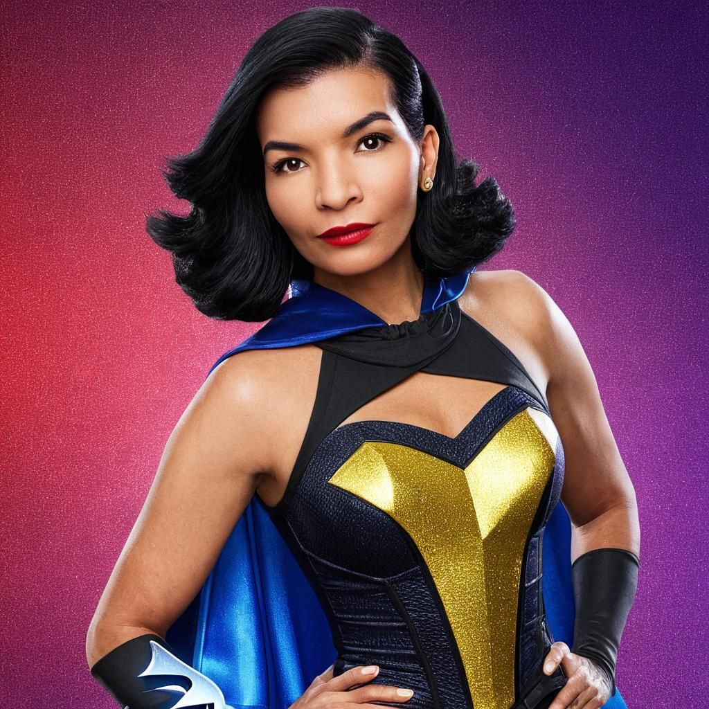 Superhero Woman in Disney Pixar 3D Animation