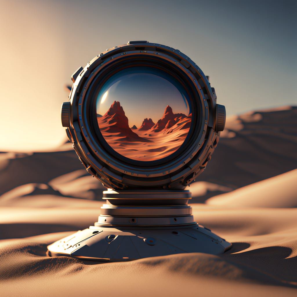 Astronaut Discovers Alien Artifact in Cosmic Horror Style