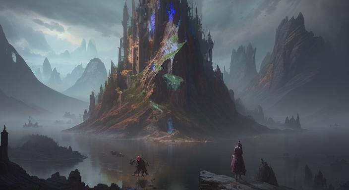 People Vomiting in Putrefaction: Detailed Matte Painting