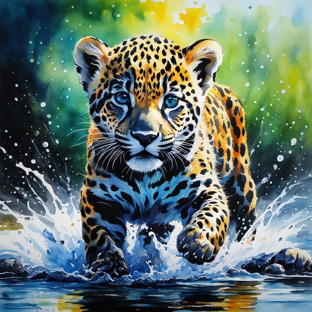 jaguar cub..🎨