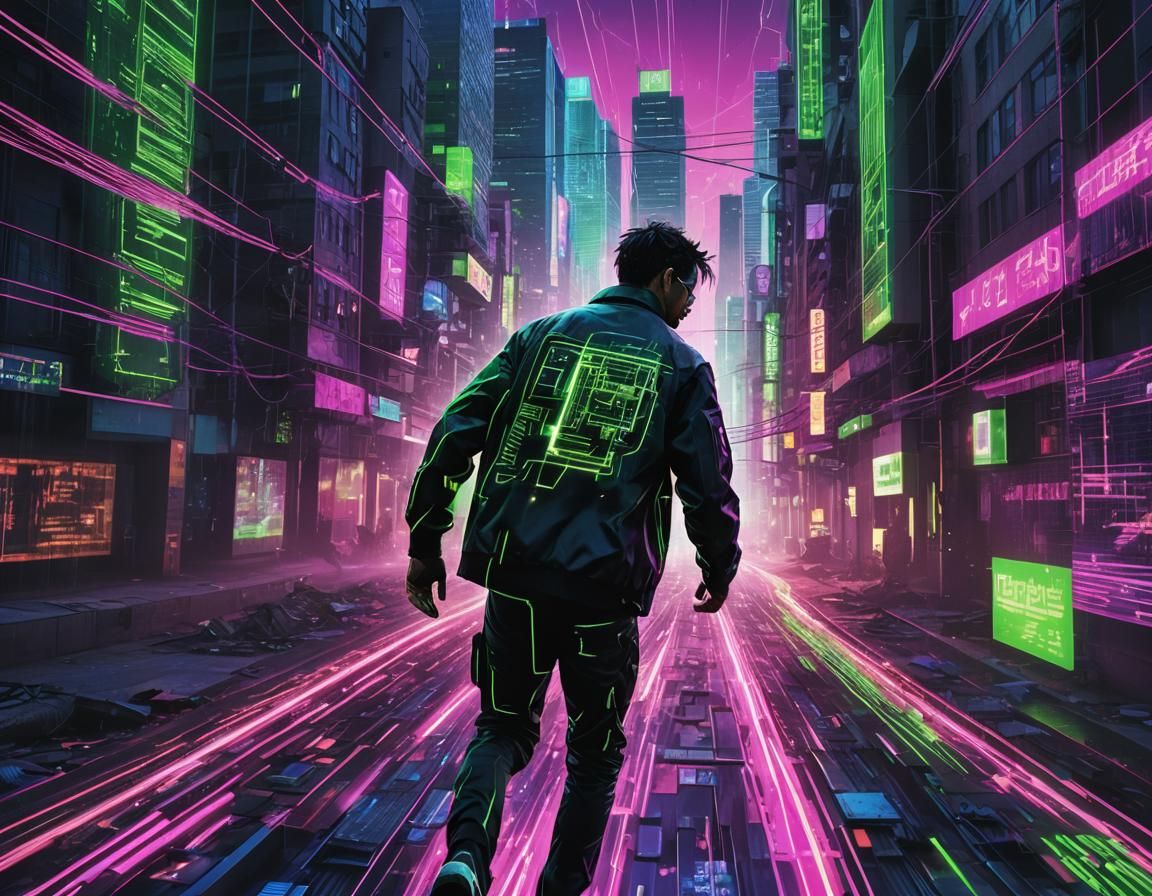 Glitchcore Neo Runs Through Distorted Matrix