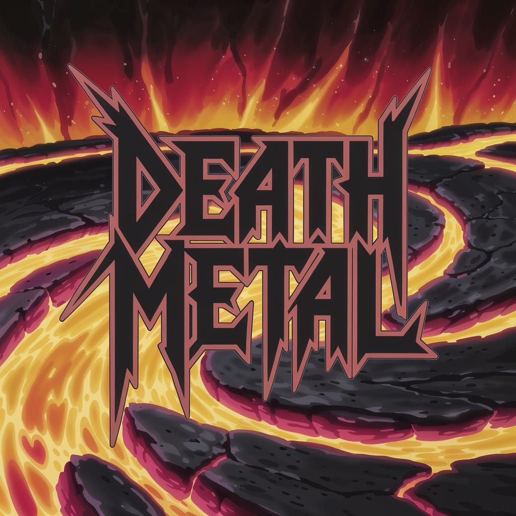 unreadable death metal logo called cool font