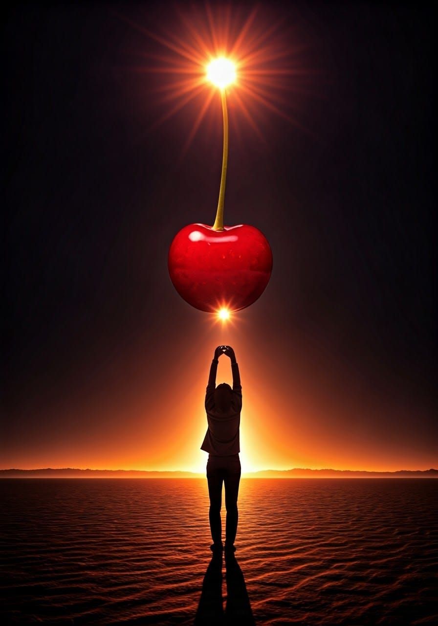 Reaching for the Sun: A Moment of Serene Wonder