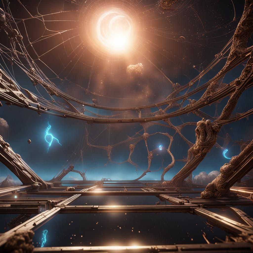 Cosmic Web: 3D Cinematic Game Art in 8K