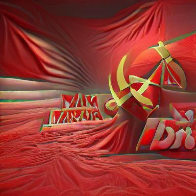 Striking Marxist Propaganda Poster in 3D