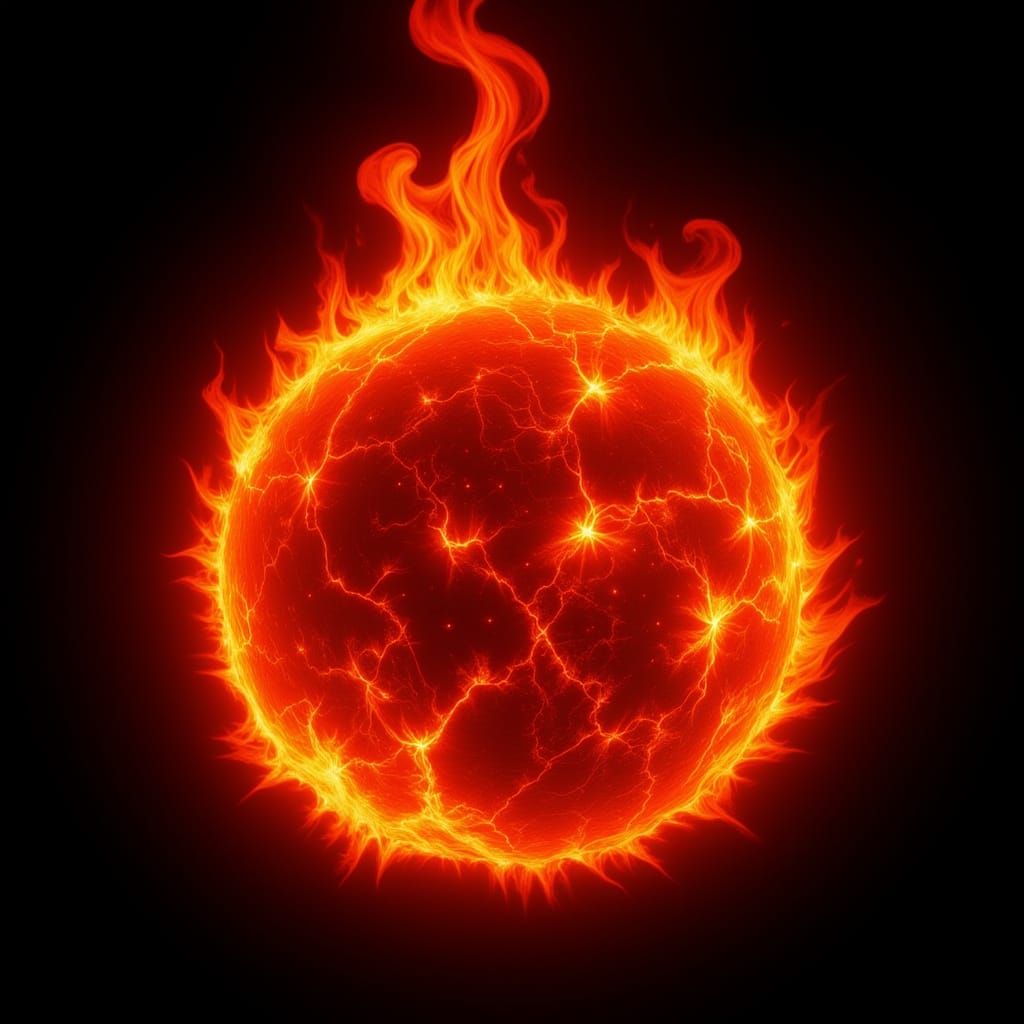 Planet Burns in Flames Seen From Space