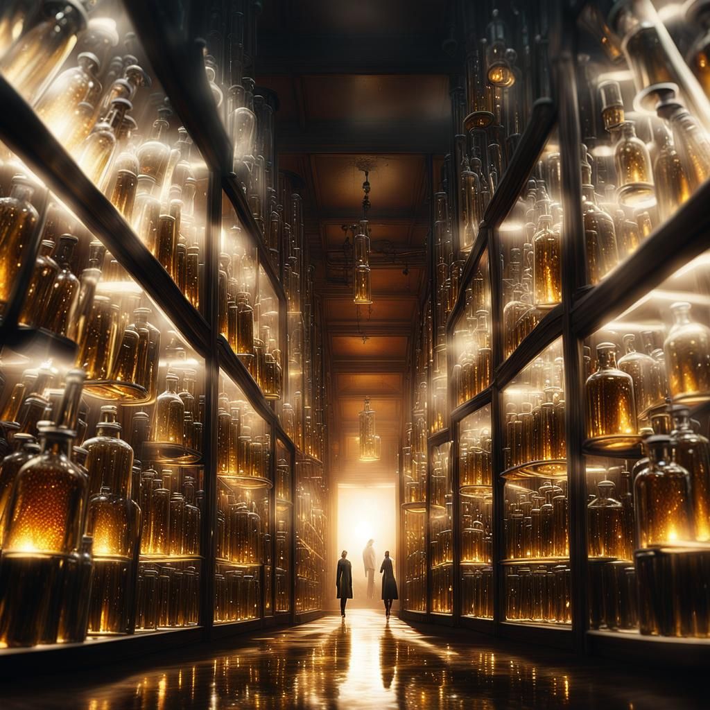 Pharmacist Girl Soars on Missile with Galenic Preparations i...