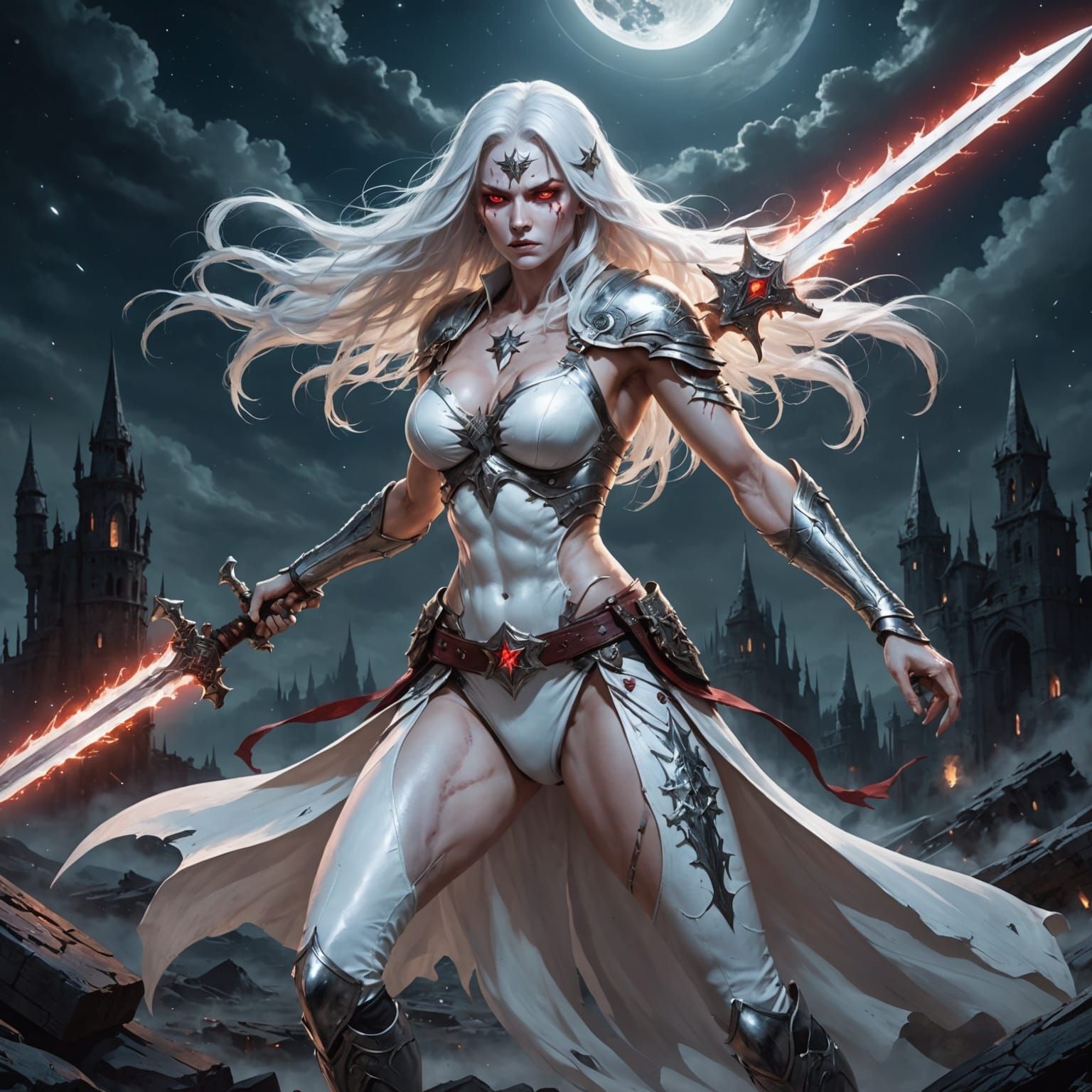 Ethereal Ghost Warrior in Abandoned Lands