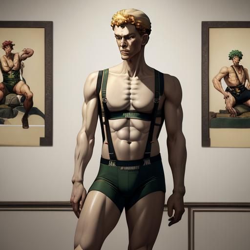 David's Unexpected Wardrobe: A Rockwell/Leyendecker Parody