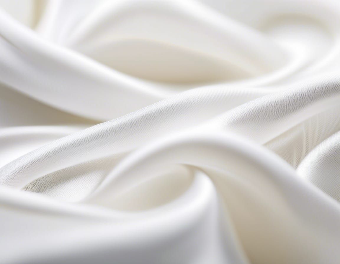 Intricate White Fabric Texture Close-Up