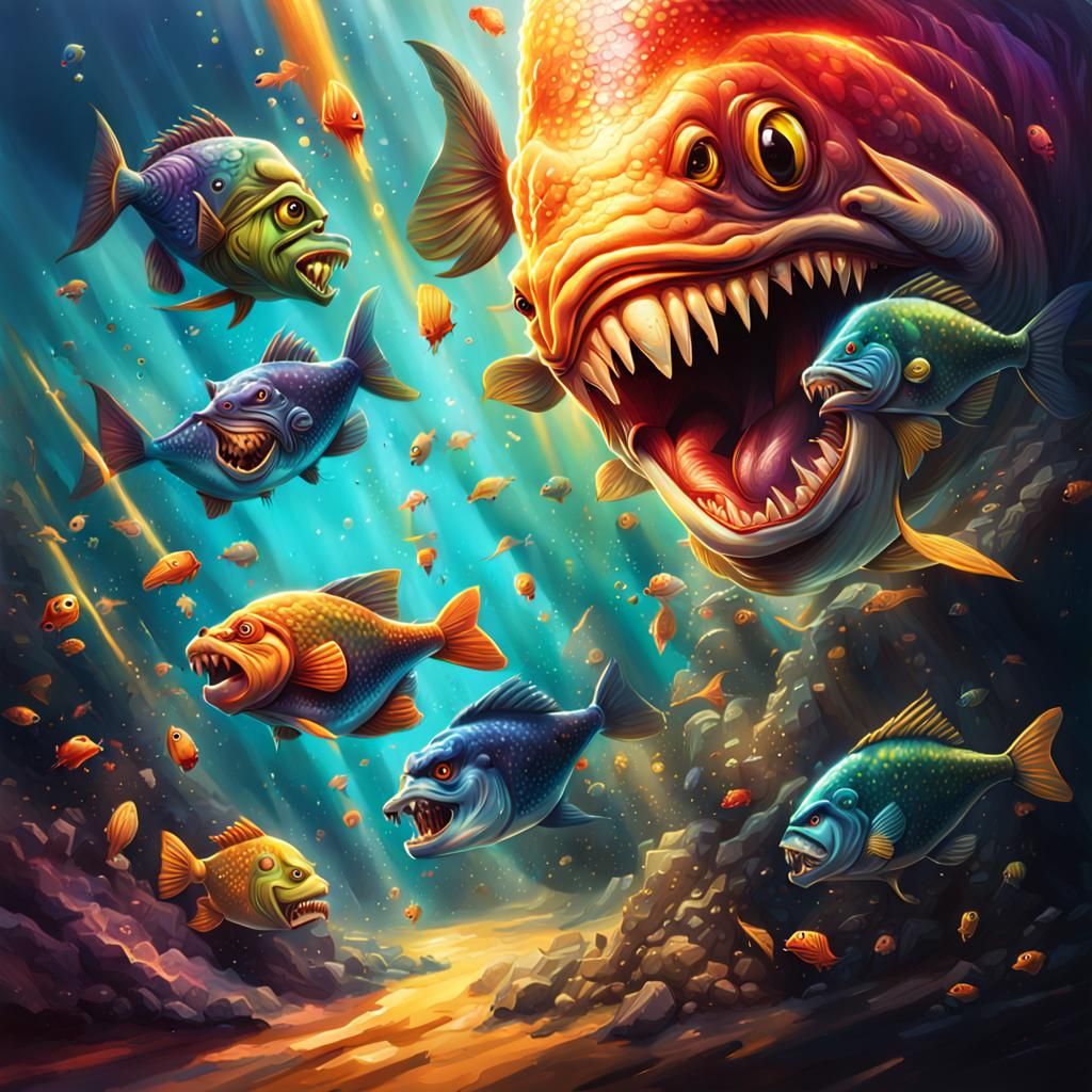 Sgt Shark:  Ocean Life  Vs AI : 'Sail away  AI'