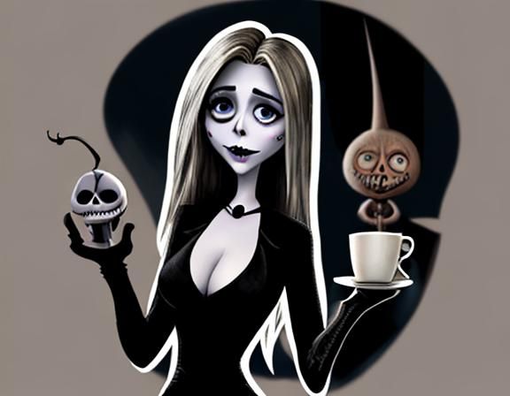 Jennifer Aniston as Burton Cartoon in Central Perk