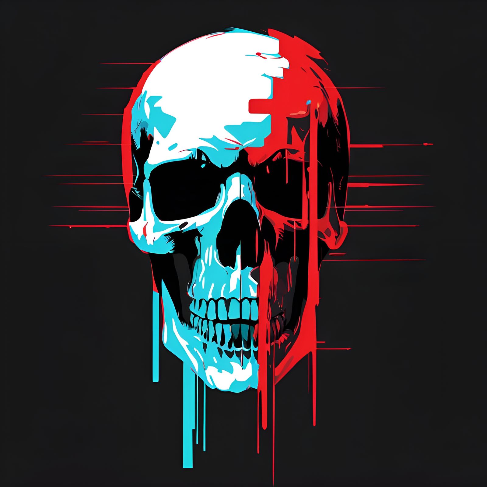 Glitch skull 2