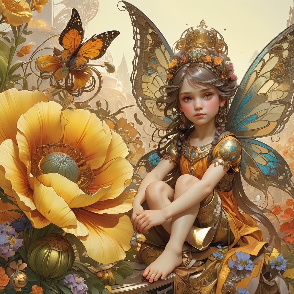 Fantasy Concept Art in Surreal Cubist Style