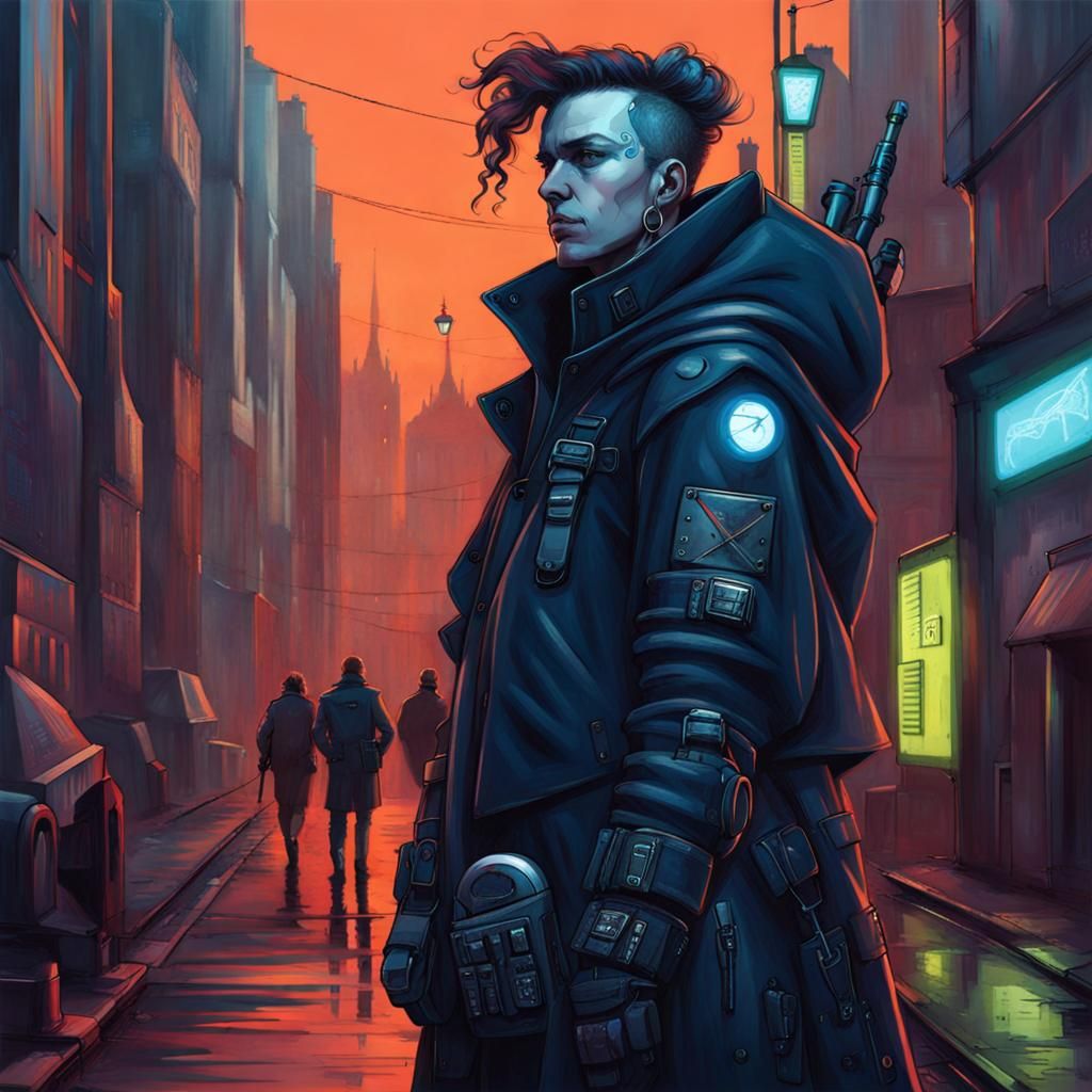 Cyberpunk Scotland: Futuristic Scottish Cityscape