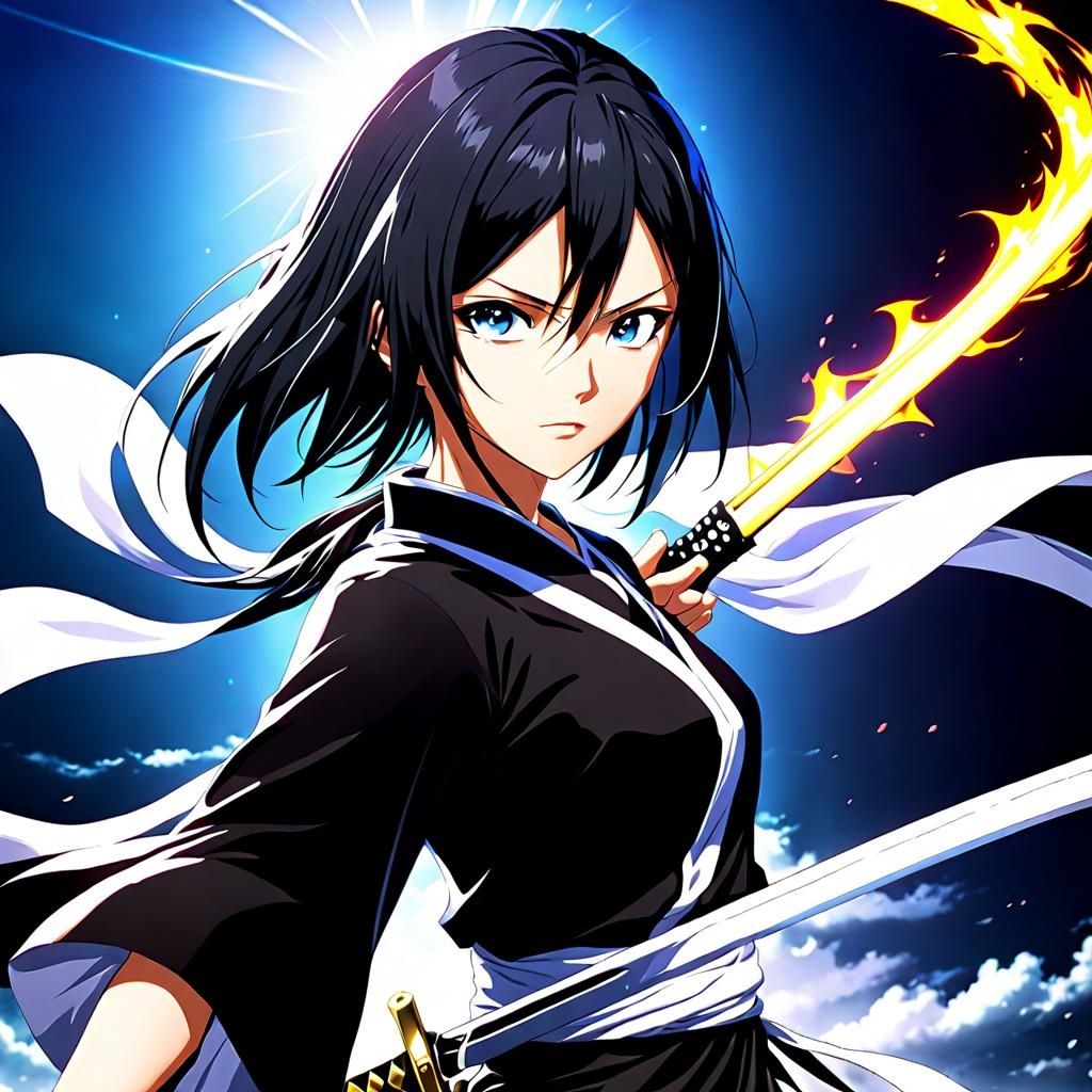 Rukia Kuchiki Anime Character in Unreal Engine