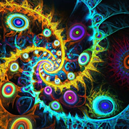 Vivid Fractals Inspired by Fibonacci Sequence and Golden Rat...