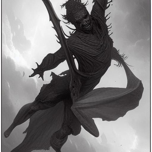 Horror Style D&D Character Sheet Visualization