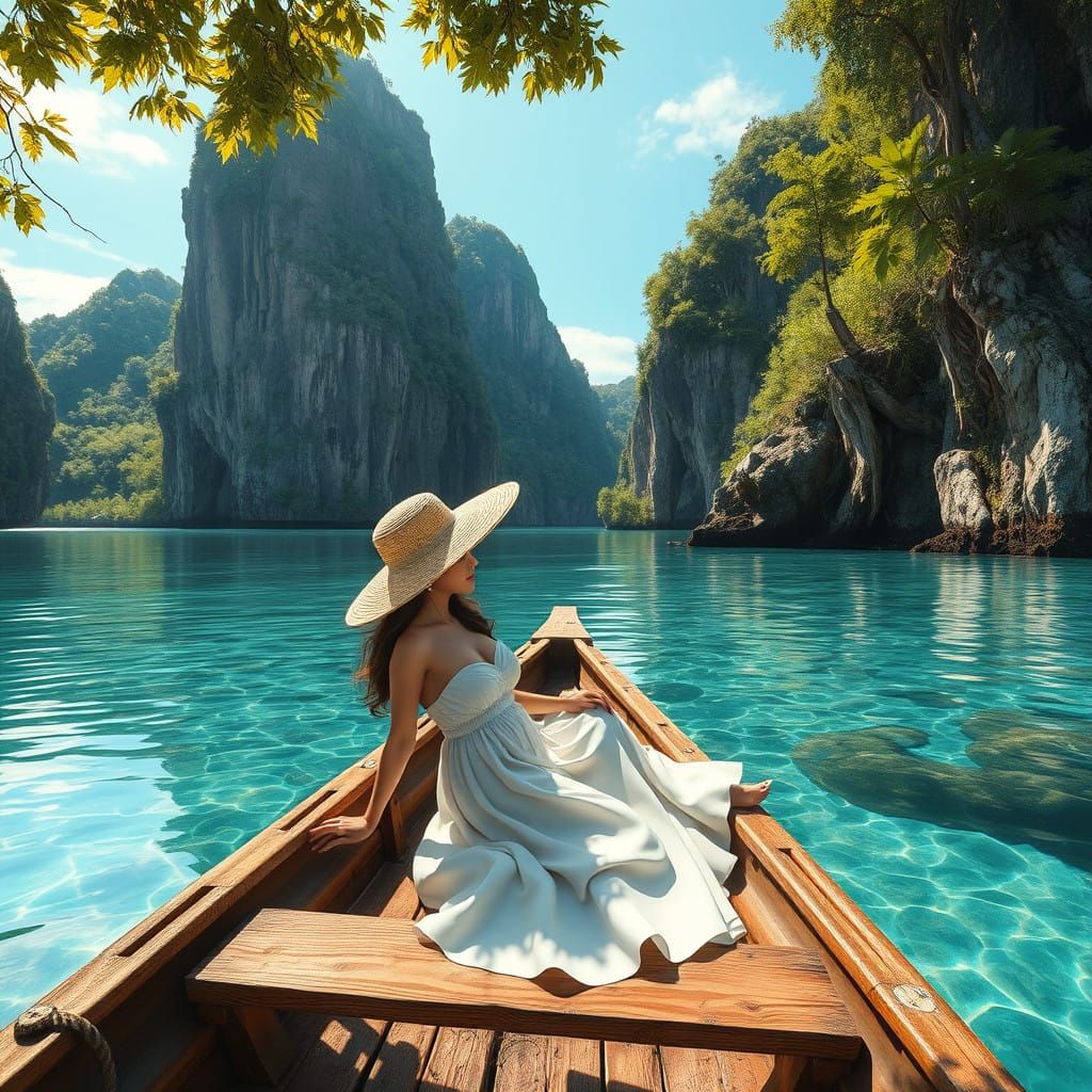 Filipino Woman in Paradise