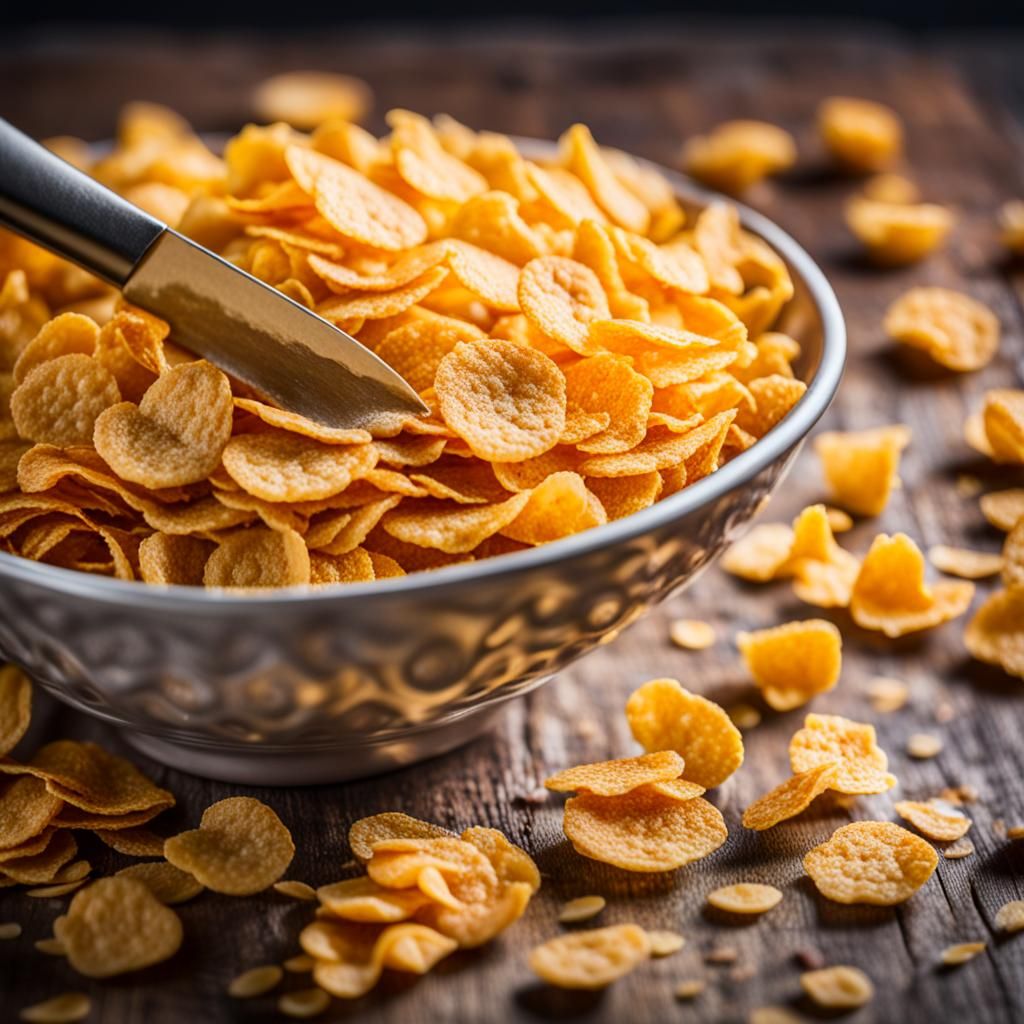 Cornflakes Bowl Under Attack: Professional Food Photography