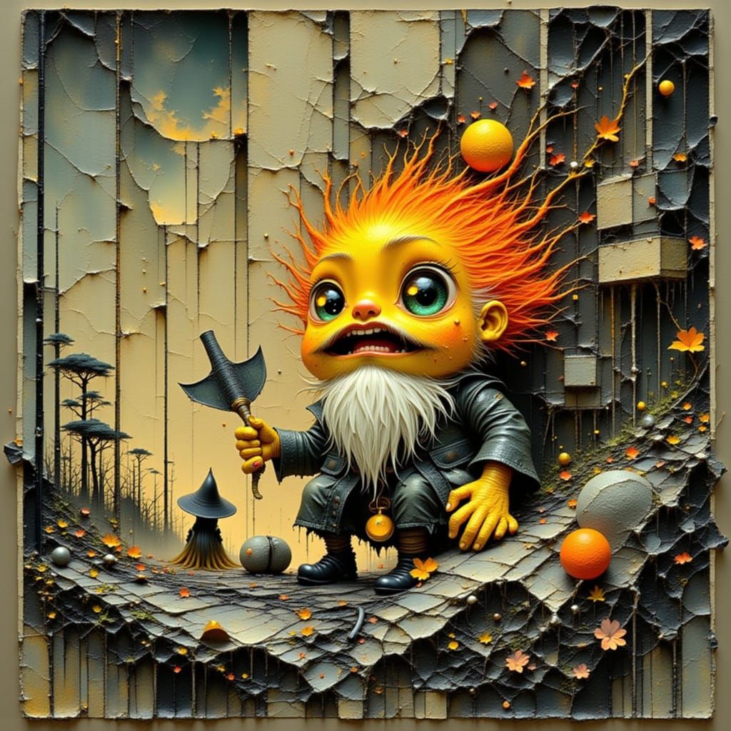 Secret Gnome Hidden in Enchanted Forest