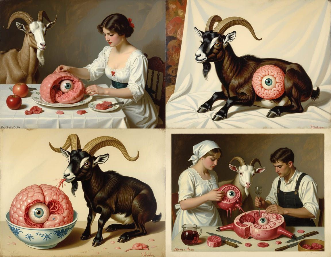 Surreal Anatomical Horror: Internal Organs and Tentacles