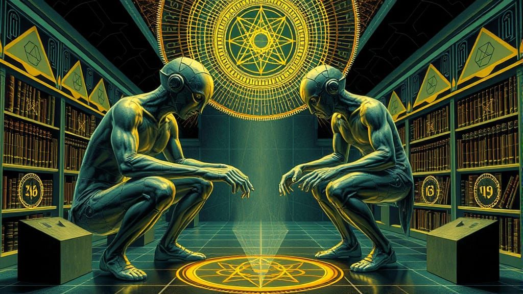 Surrealist Vector Alchemists Unleash Golden Angles