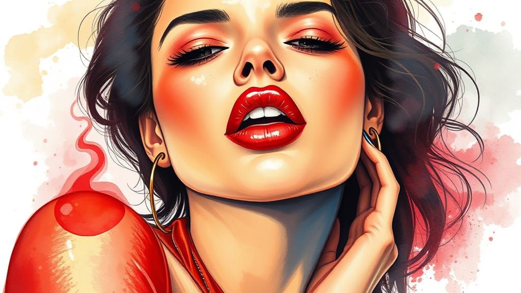 Watercolor Woman: A Hedonistic and Scorching Vision