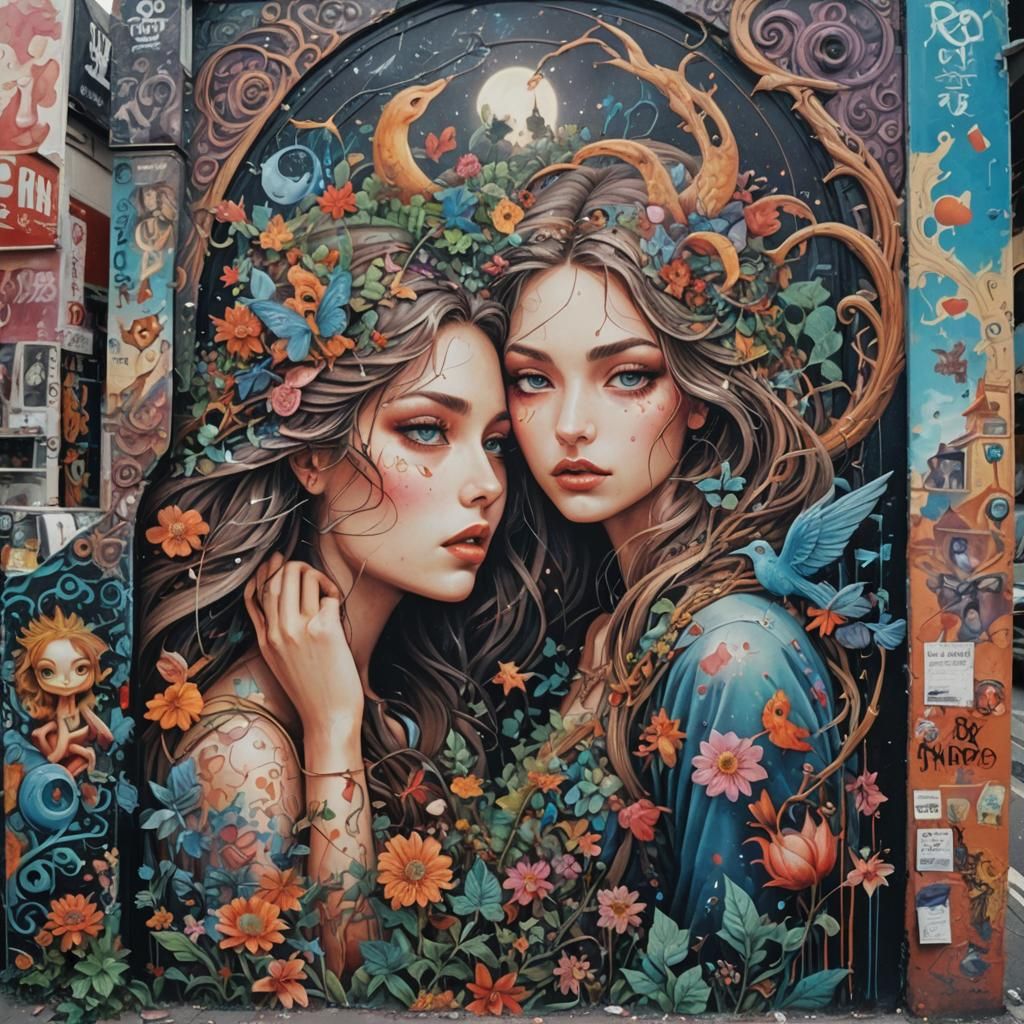 Surreal Street Art in Hyperdetailed Close-up