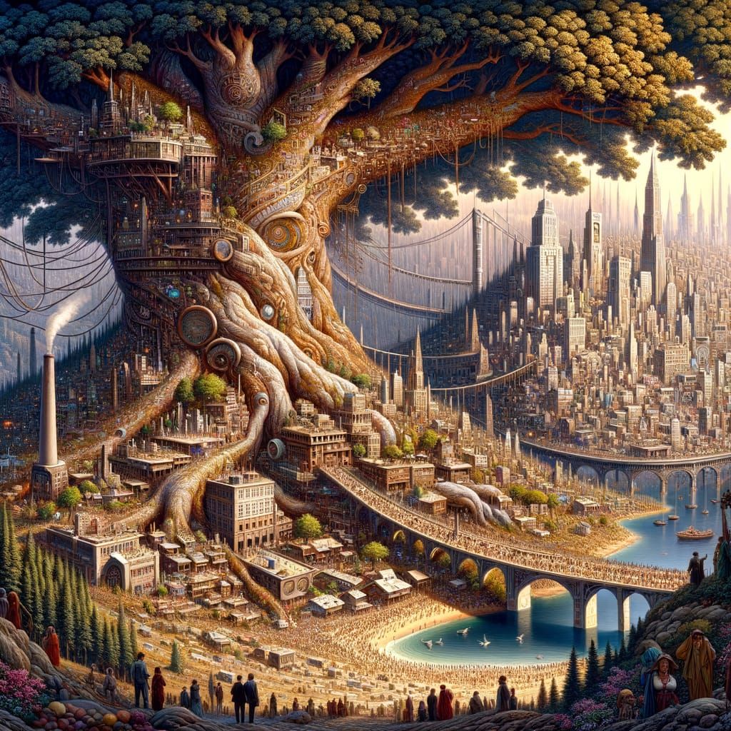City Inside a Tree: A Maximalist Utopia