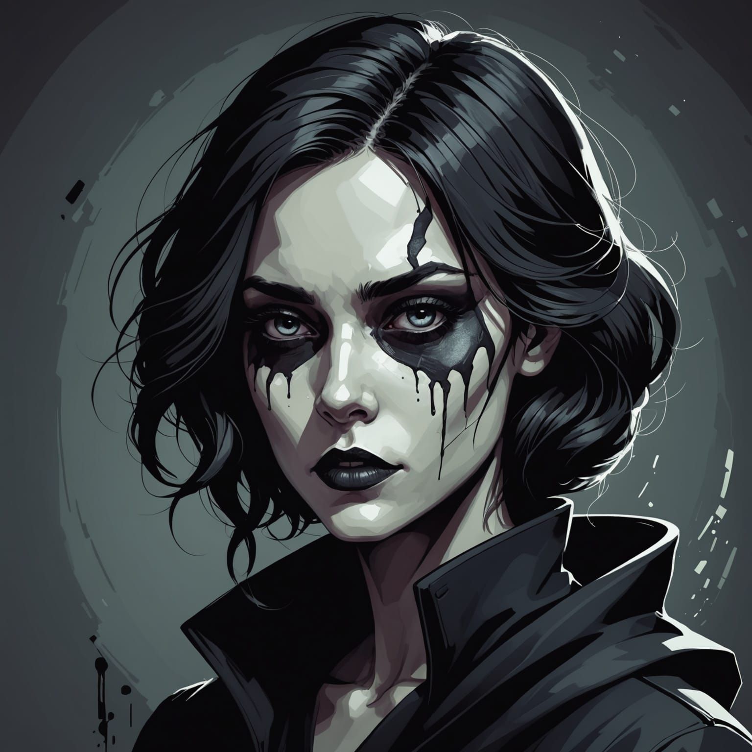 Grimdark Style Image with Dark, Gothic Themes