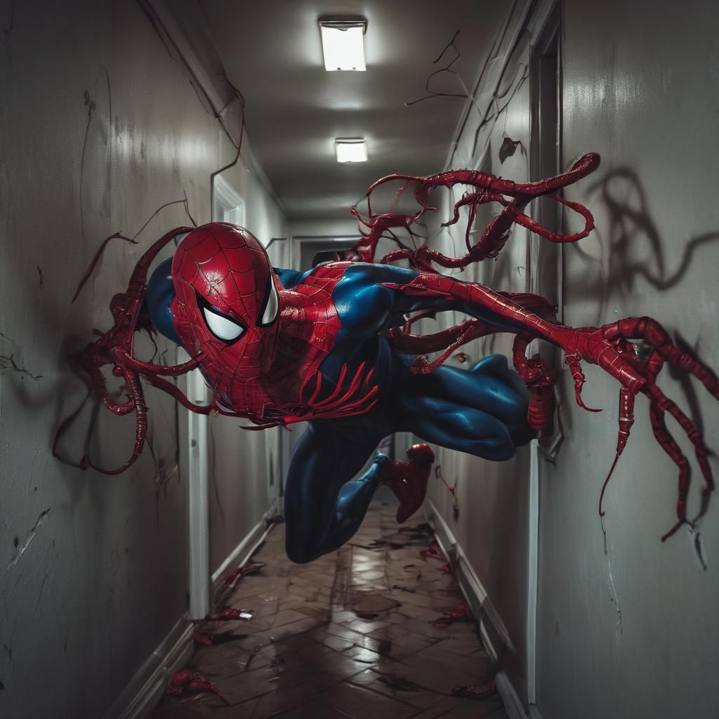 Spider-Man Nightmare: Dark Surrealism Comic Book Horror