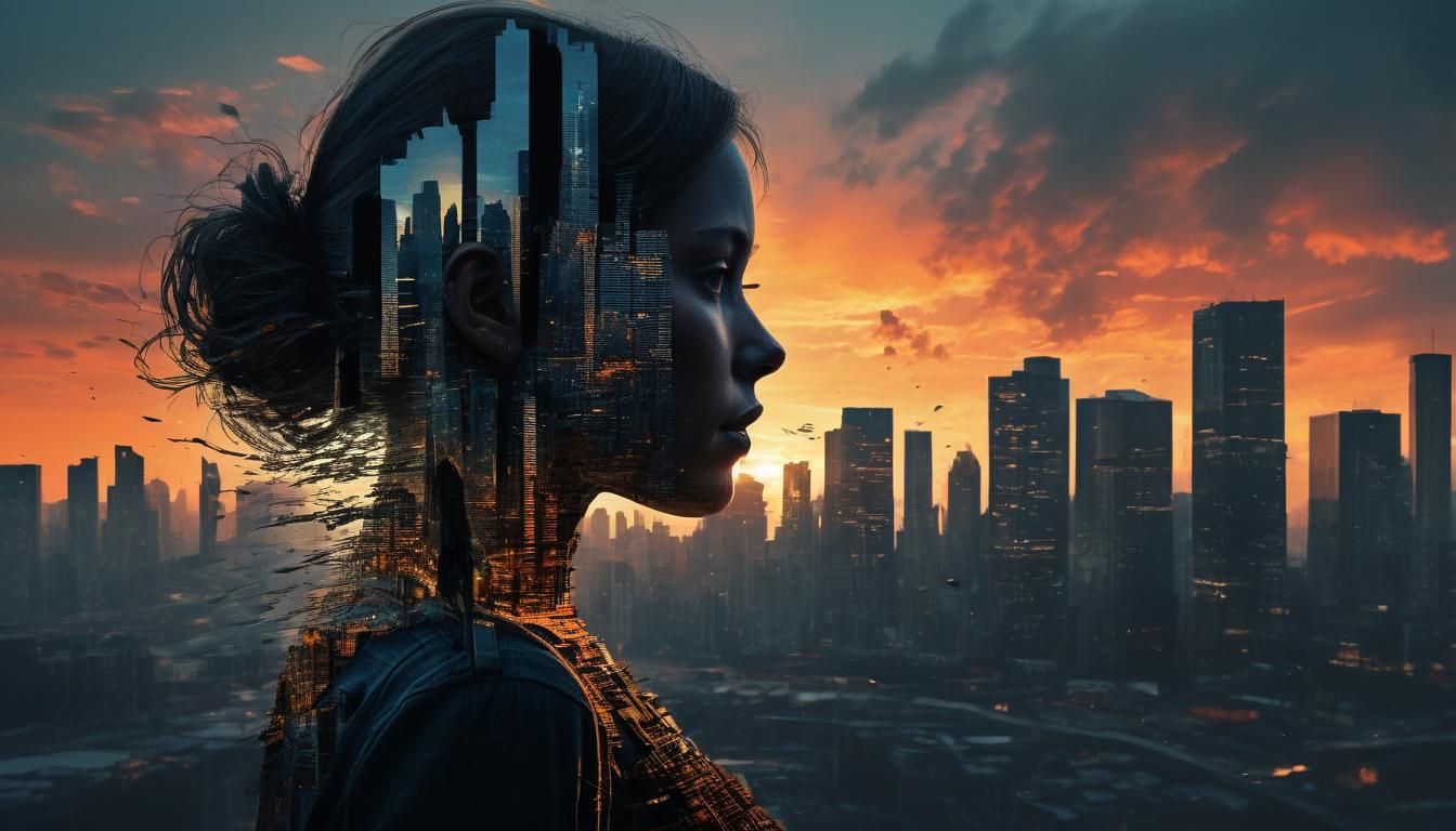 woman silhouette portrait